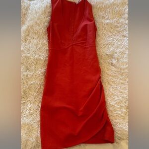 Red superdown mini dress